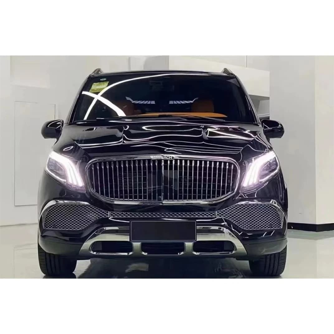 STLF Car Body Kit for V Class W447 V260 V300 to GLS maybachs Style Front Rear Bumper,grille ,hood,headlights,taillights