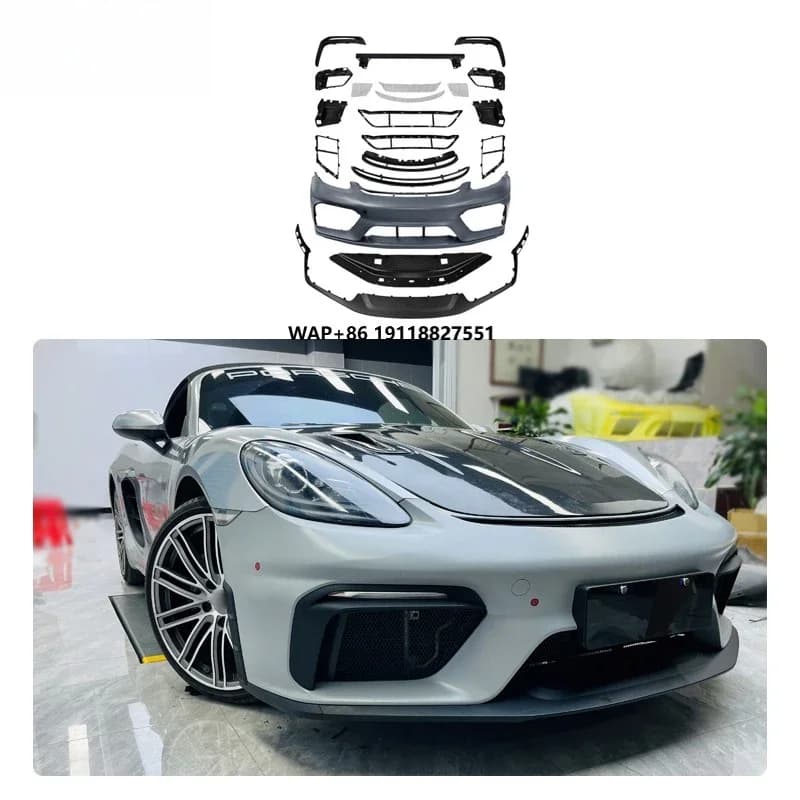 Car Bodykit 2016-2023 982 Front Bumper Upgrade to GT4RS Full Body Kits  for718 Cayman Boxster