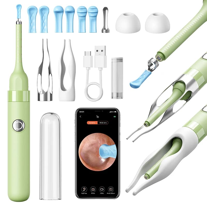 New S1 8MP Cleaning HD Visual WiFi Wireless Cleaner Scope Digital Otoscope Camera HD Visual WiFi Wireless Ear Camera