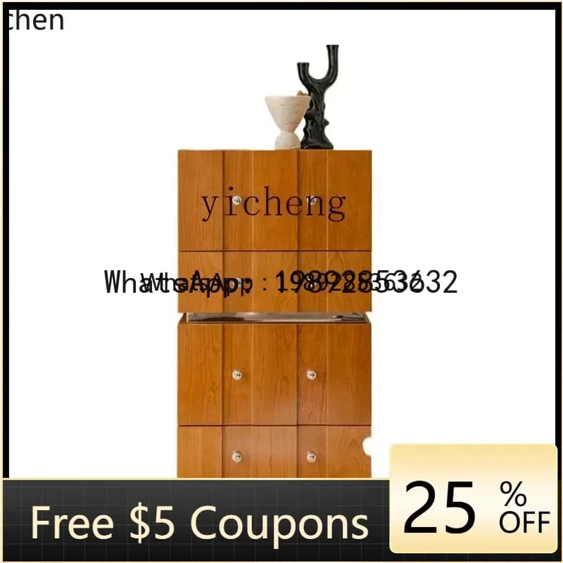 Z3    module combination cabinet cherry wood dining side chest cabinet storage TV cabinet medieval