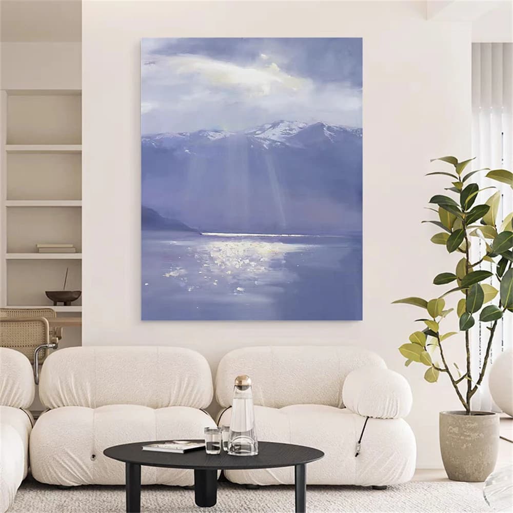 Nordic Style Home Wall Art Decor Living Room 100% Handmade Abstract Oil Painting On Canvas 3d Knife Flower Tree Scene Poster