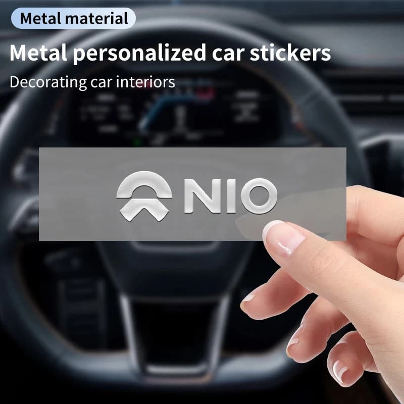 Metal Personalized Car Stickers Interior Decoration For Nio ES6 EC6 ES8 ES7 ET5 ET7 EP9 EVE 2021 2022 2023
