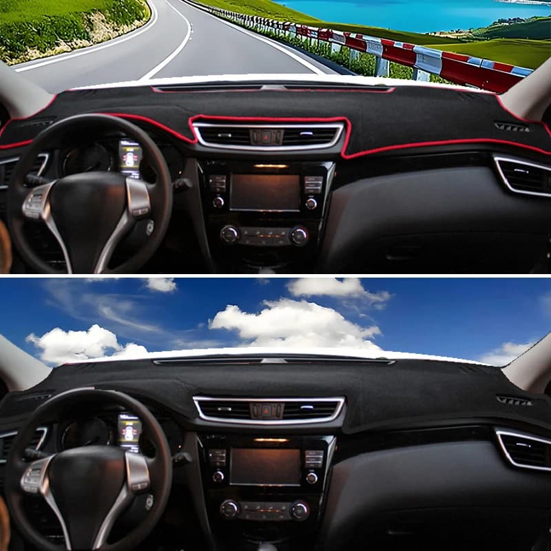 For Nissan Qashqai J11 2014 2015 2016 2017 2018 2019 2020 2021 Car Center Console Dash Trim Mat Sunshade Protect Pad Accessories