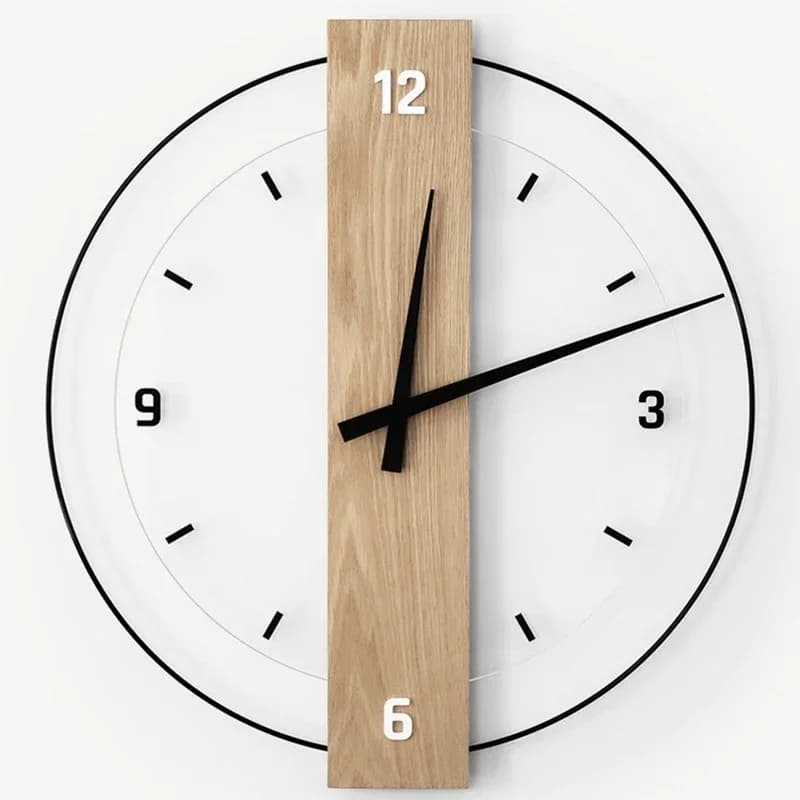 Living Room Wall Watch Interior Aesthetic Minimalist Restaurant Simple Nordic Clock Wall Interior Horloge Murale Home Decoration