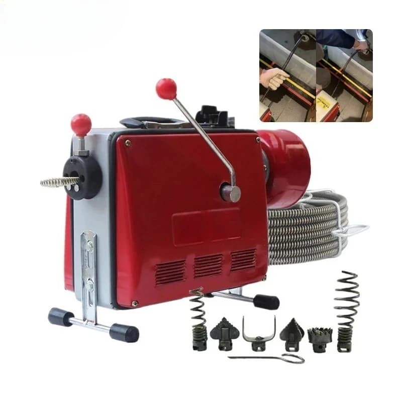 Full-automatic Pipe Profsional Sewer Dredger Toilet Floor Drain Dredging Cleaning
