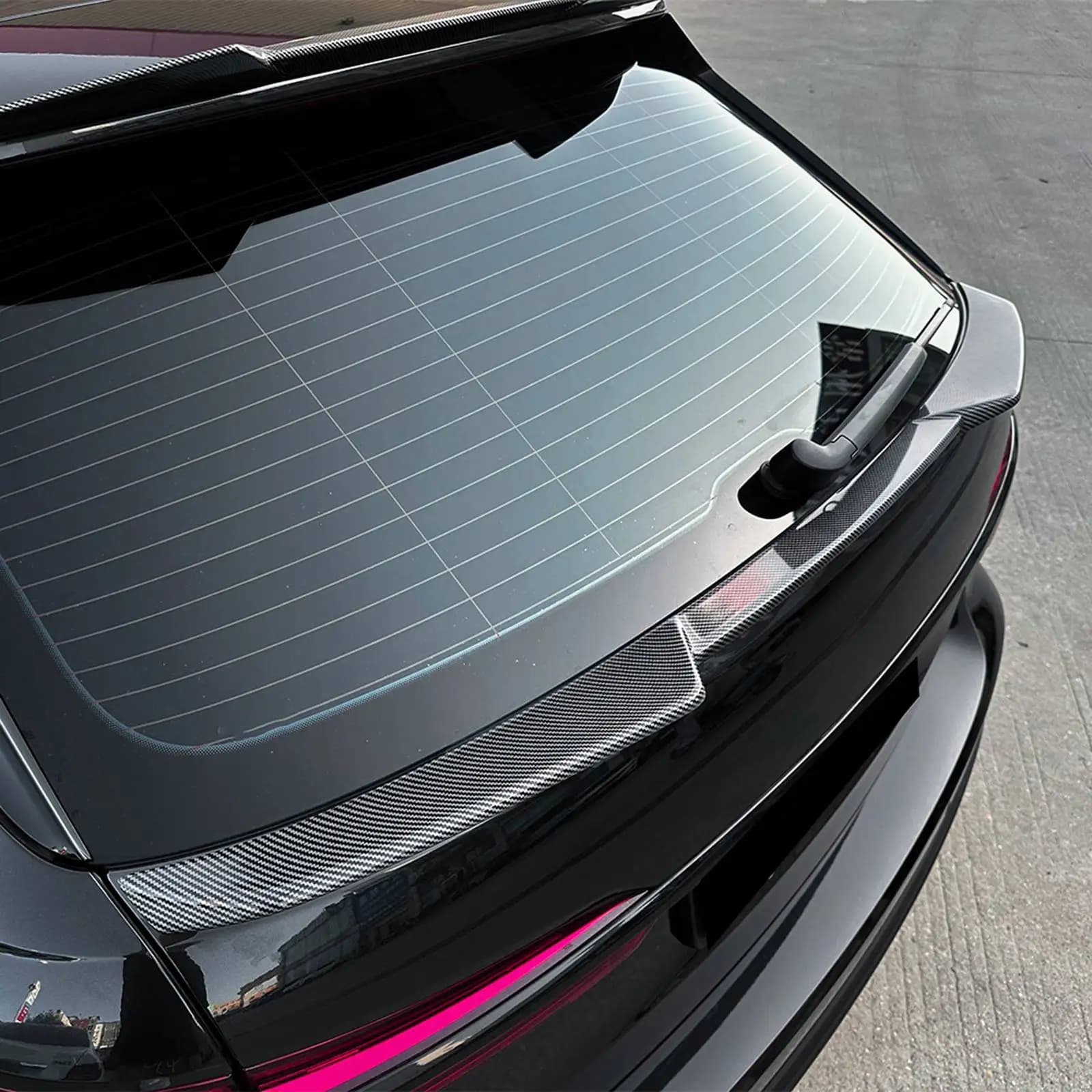Spoiler Lip Rear Spoiler Tail Wing Body Kit Decoration Gloss Black For Audi A6 C8 Avant 2019-2024 Travel Edition