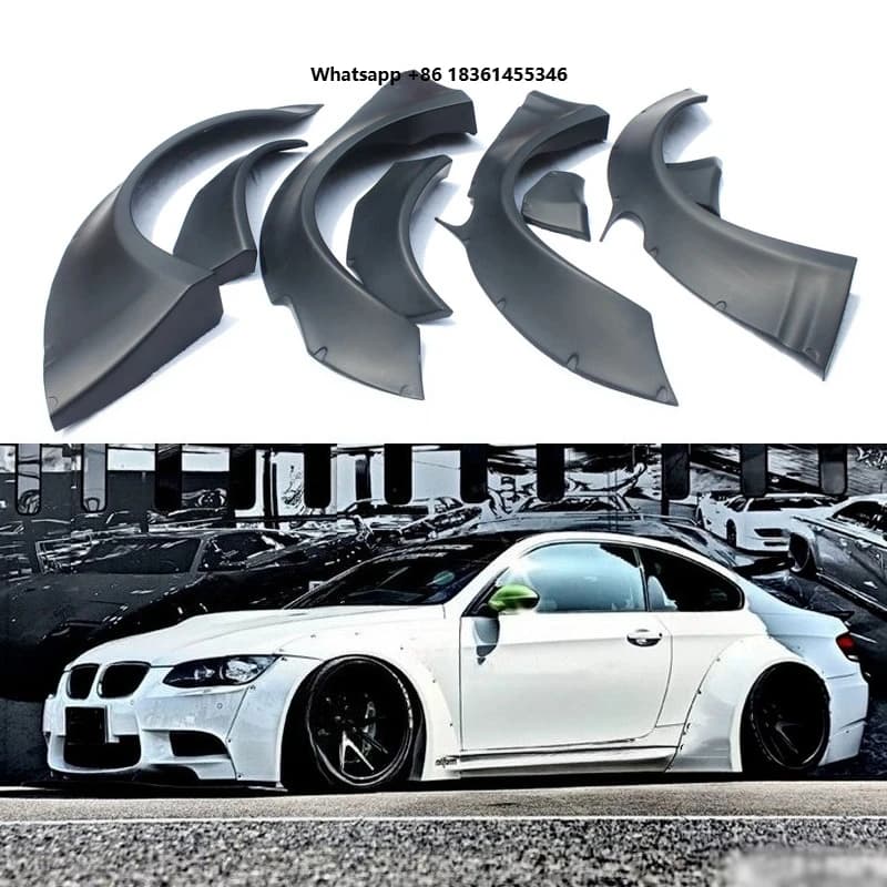For  E92 E93 M3 2007-2013 modified Resin side wide Protector Mudguard Wheel Eyebrow Fender Flares Arch