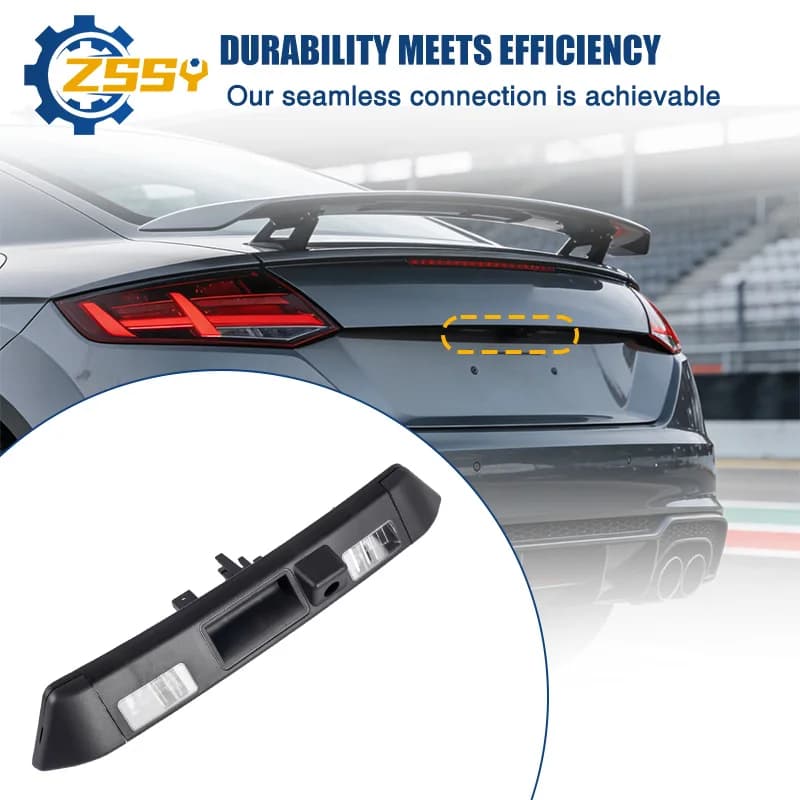 8S0827574C9B9 Car Trunk Lid Grip For AUDI TT/TTS/TTRS FV Coupe Roadster 2015-2024 with Integrated Camera Rear Hatch Lid Handle