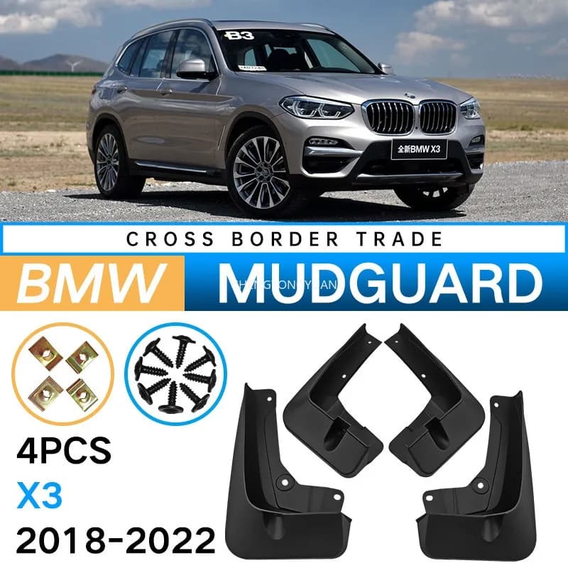 Fender For BMW X3 G01 Mud Flaps 2018 - 2022 Mudflaps Splash Guards Mudguards Wheels Front Rear Fenders Car Accessories