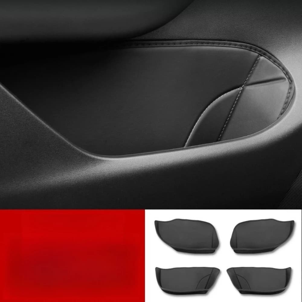 PU Leather car seat cover For Tesla Model 3 Y 16-26 Center console side pads Rear Trunk anti-kick protective Mat