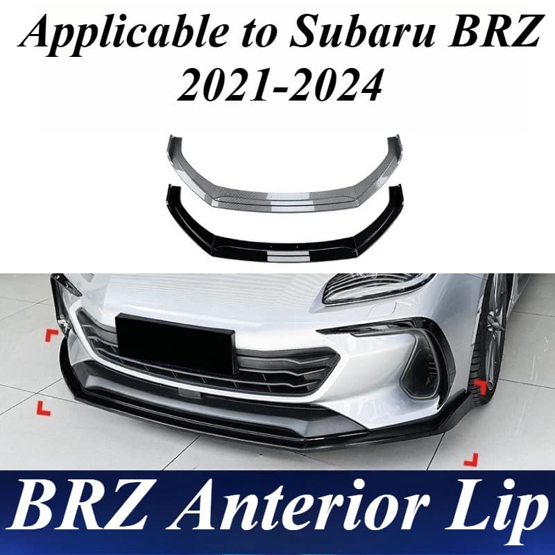 For Subaru BRZ 2021 2022 2023 2024 Front Bumper Lip Spoiler Splitter Polypropylene Aero KitBody Styling Exterior Car Accessories