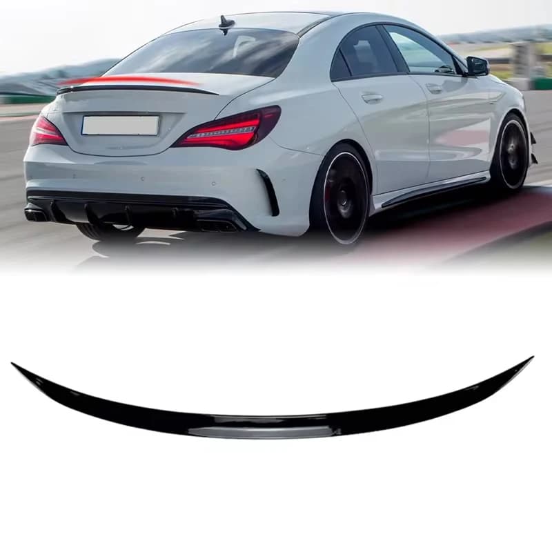 120CM Soft Rubber Rear Trunk Spoiler Fit For K5 Optima Sedan Glossy Black Universal Car Boot Lip Rear Tail Wing