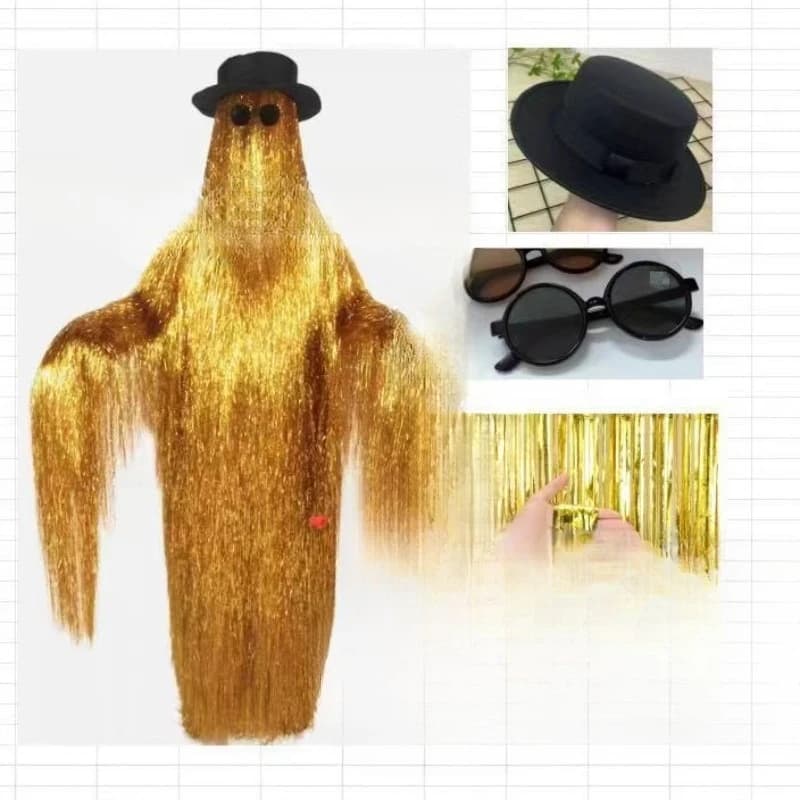 Halloween wig props three-piece set