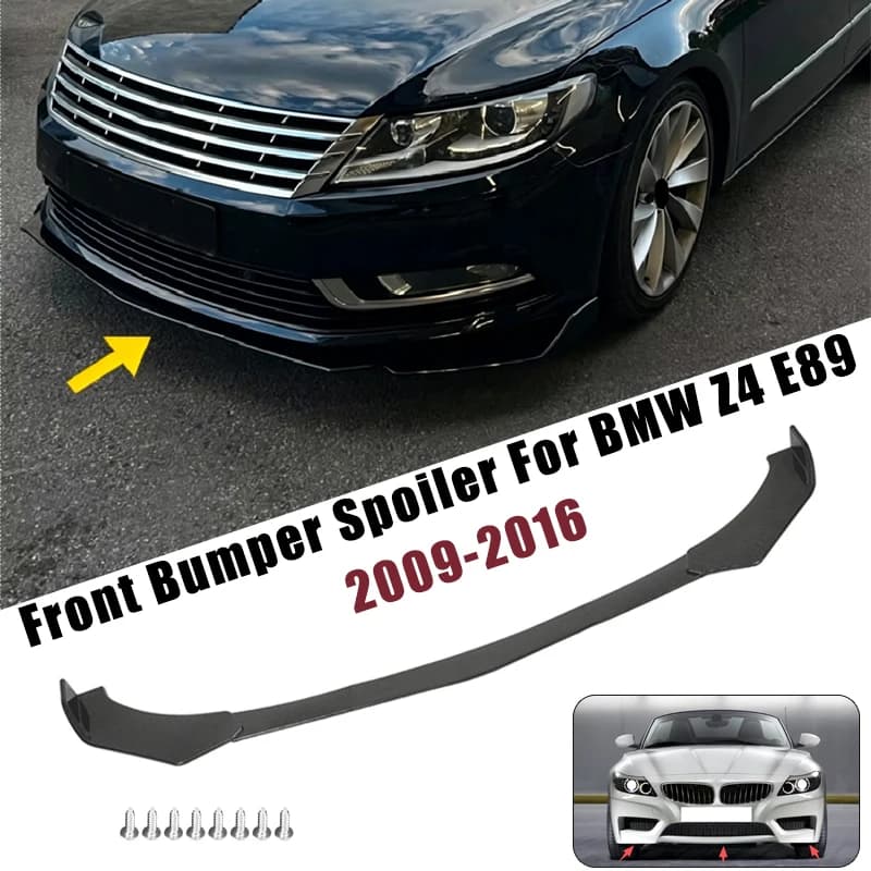 Sport Front Bumper Splitter Spoiler Lip For BMW Z4 E89 2009-2016 5Pcs Adjustable Sectional Car Exterior Tuning Body Kit