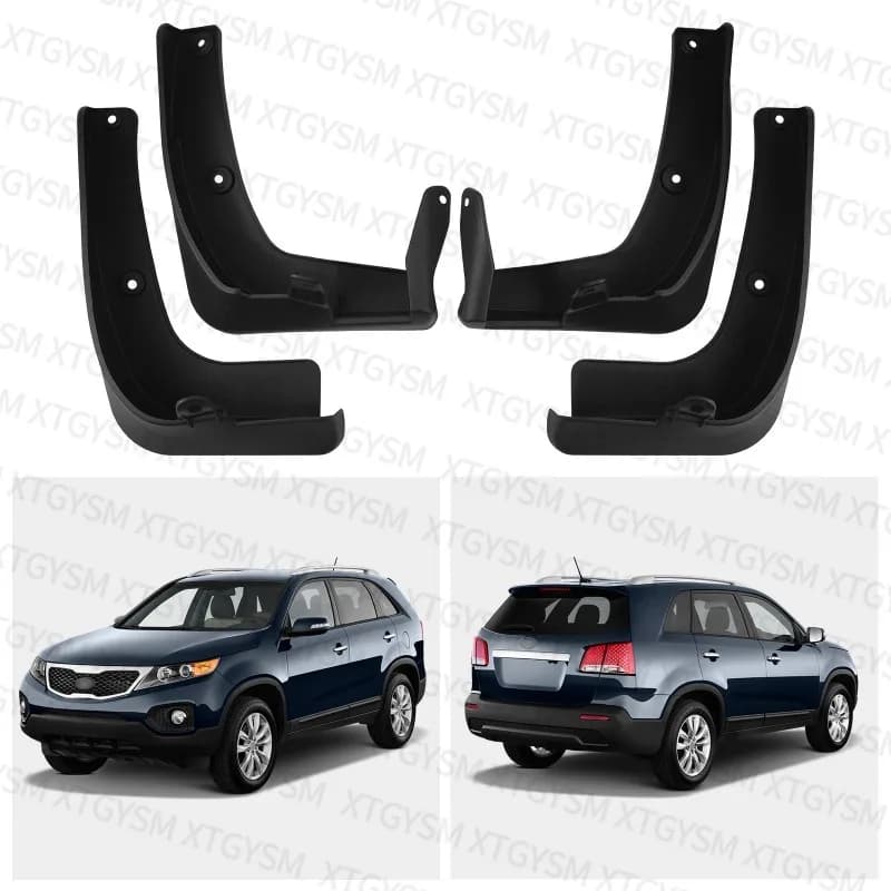Fenders Mud Flaps For KIA Sorento 2011‑2015, Black Exterior Car Accessories Block Sand Mud, Protect Paint Sport Styling Parts