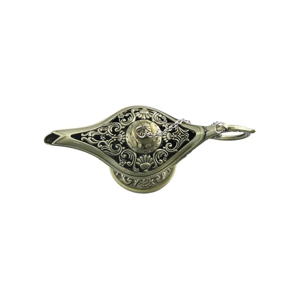 1PC Prayer Zinc Alloy Hollow Out Wishing Home Decor Desktop Decor Tea Pot Incense Holder Aladdined Magic Lamp Ornaments