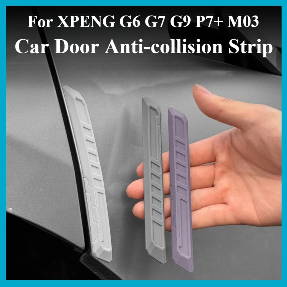 For XPENG G6 G7 G9 P7+ M03 Car Door Anti-collision Strip Silicone Anti-scratch Protective Stickers Car Exterior Accessories