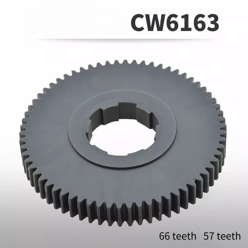 1PC for CW6163 CW62100C Lathe Plastic Gear Hanging Wheel 66 Teeth 57 Teeth Machine Tool Accessories