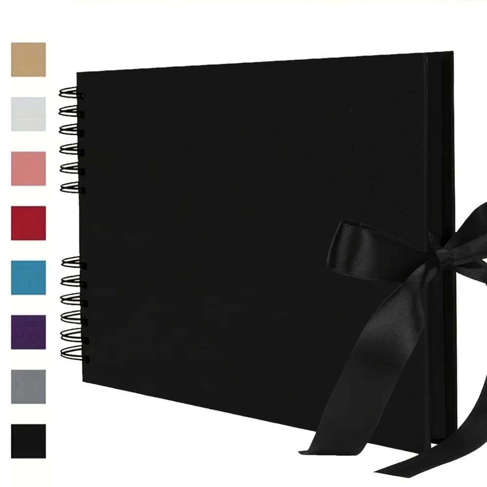 8x11 inch Scrapbook Album Craft Paper Photo Album 20 Sheets/40 Pages for Wedding and Anniversary, Family DIY Scrapbook Xmas Gift