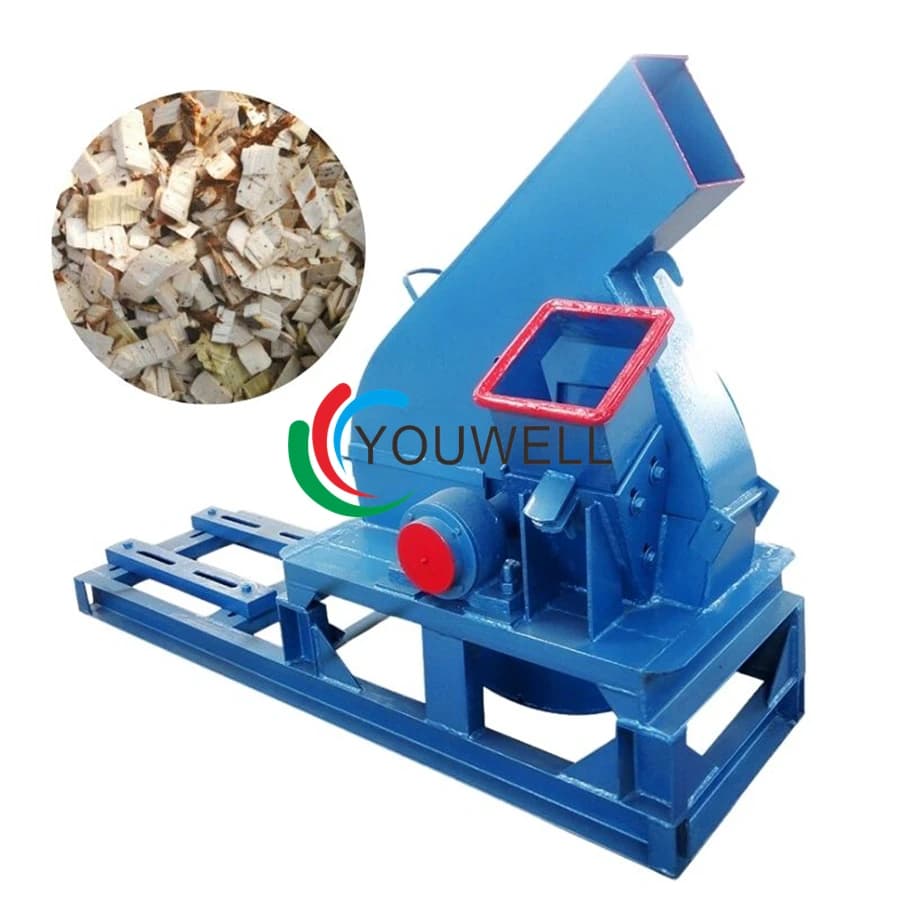Industrial Wood Branch Crush Machine 1Ton/H For Biomass Fuel CE Certified Wood Briquette Chipping For Charcoal Production