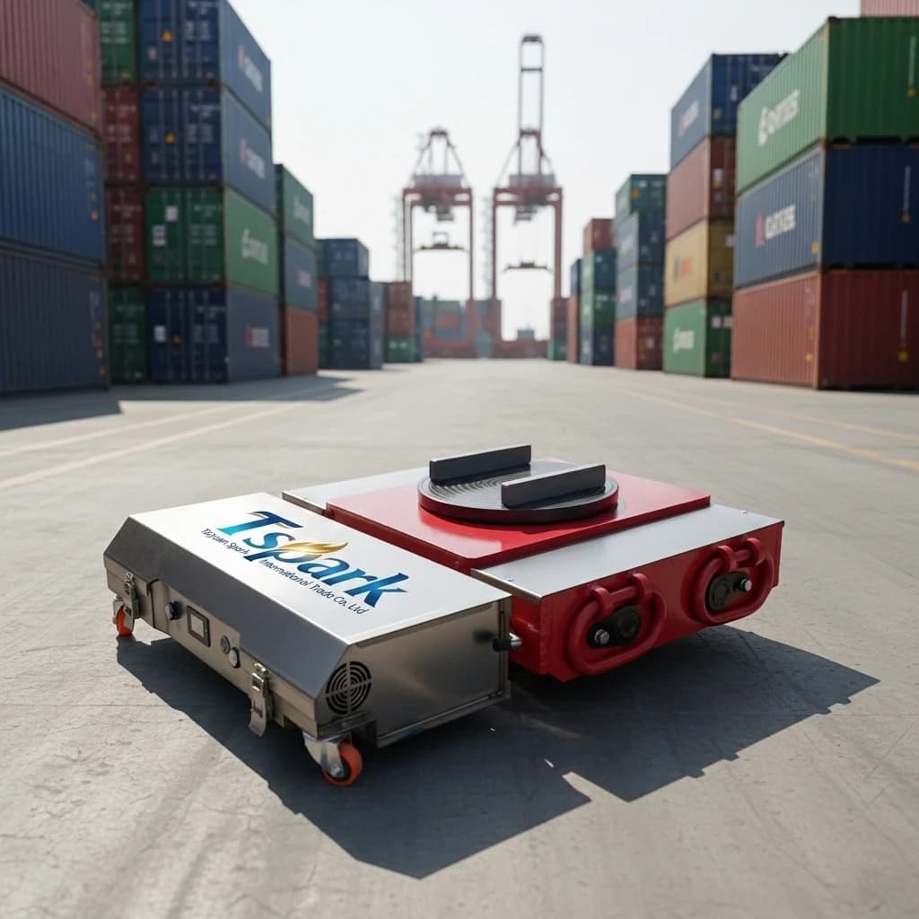 &* For New Cargo Electric Roller Transporter With Remote Control 1000W Power Steel/Rubber Material For Warehouse & Factory Use
