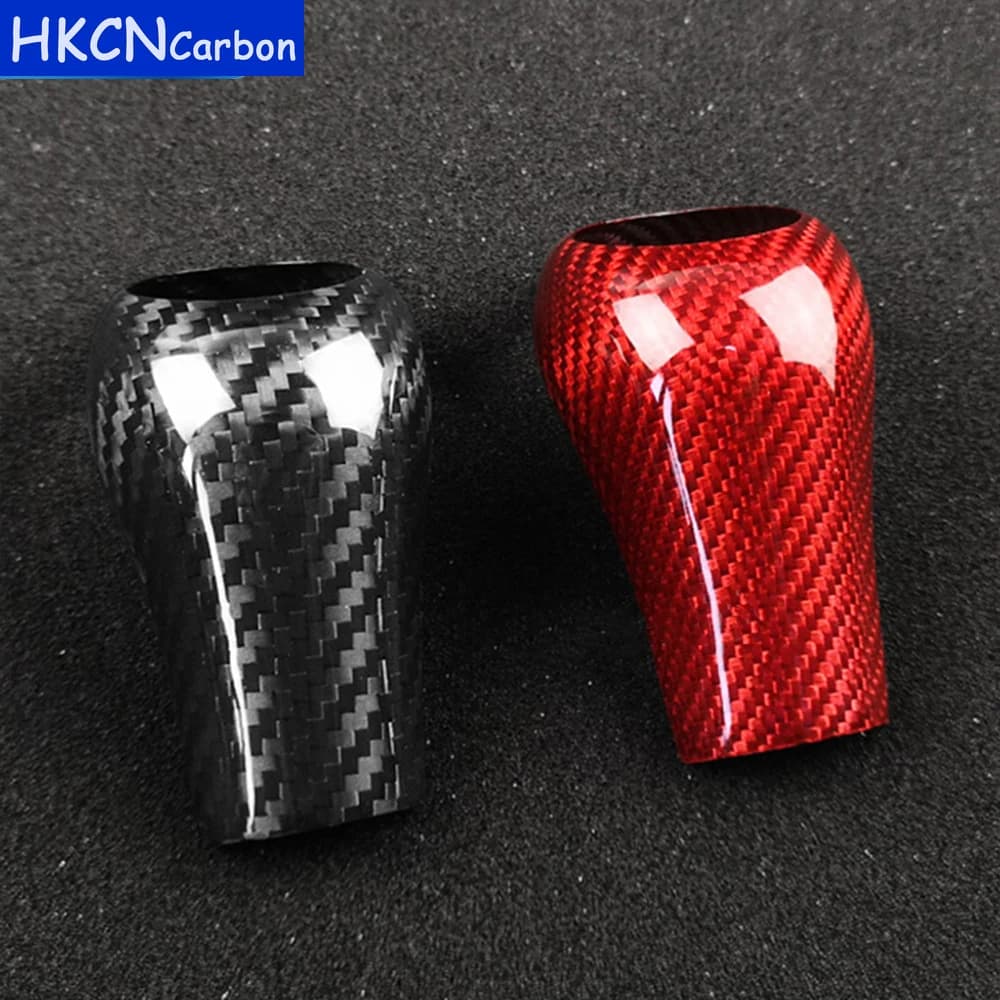 For Mercedes Benz W204 W212 W205 W169 W219 W463 CLS C E A G Class Real Carbon Fiber Gear Shift Knob Cover  Interior Accessories