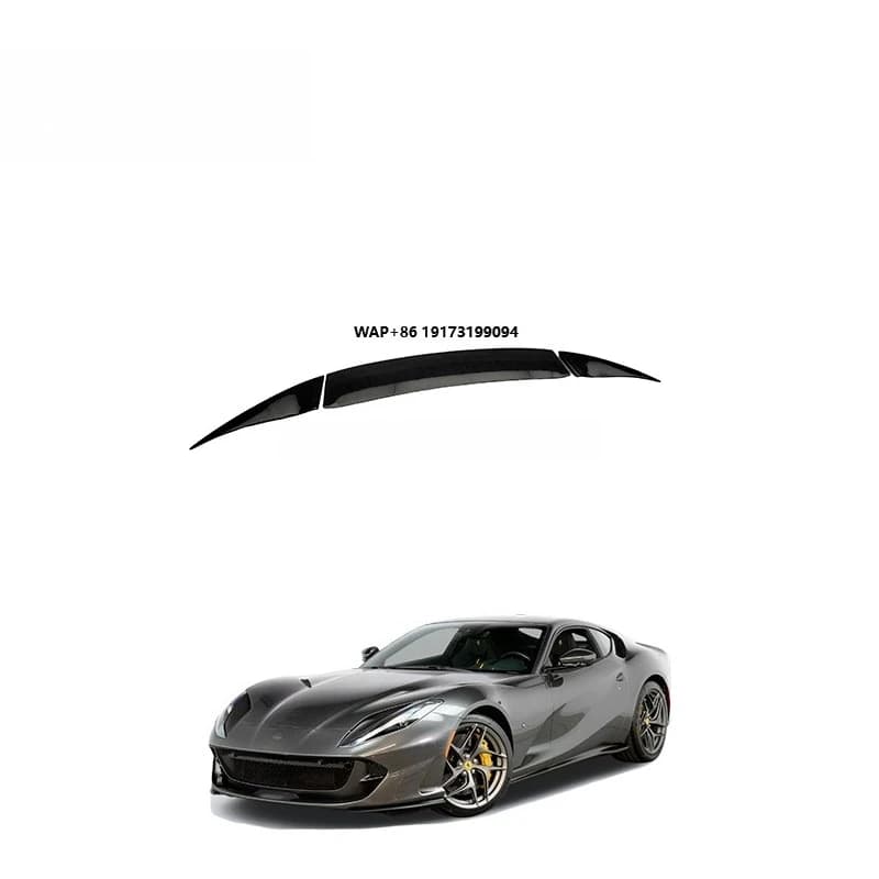 Perfect Fitment Carbon Body Kit Dry Carbon Fiber Small Rear Wing Spoiler for  812 Superfast 2017-2020