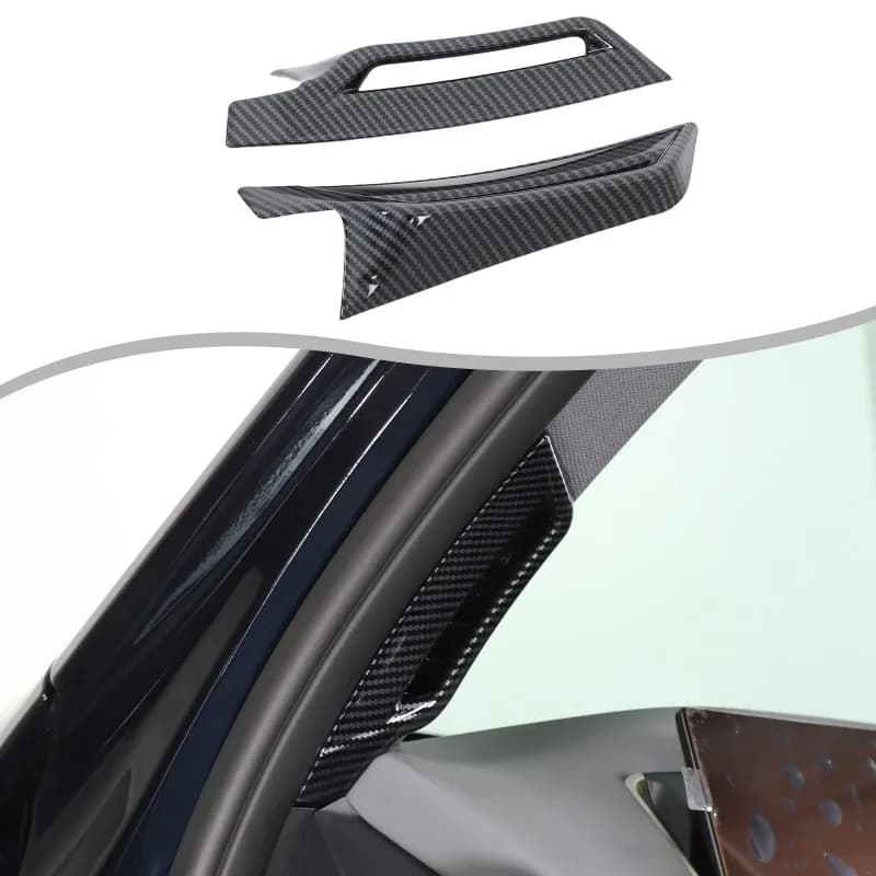 2PCS  ABS Front A-pillar air outlet frame Trim  Air vent Cover sticker For BMW X3 G45 2025+  Car Interior  Accessories