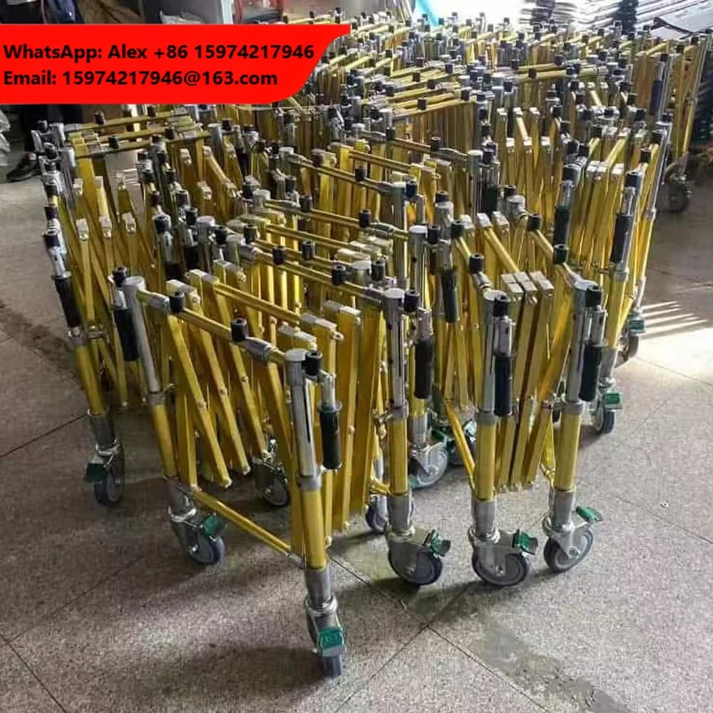 Gold Aluminum Alloy Church Trolley For Coffin Casket Mortuary Transport Truck Funeral Supplies Folding Coffin Stand Special Car
