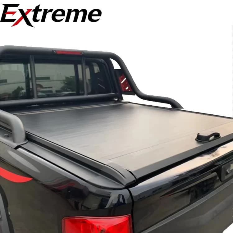 Waterproof Manual Roller Shutter Cover Aluminum Alloy Hard Retractable Anti-theft Tonneau Cover for Nissan Navara NP300 Frontier