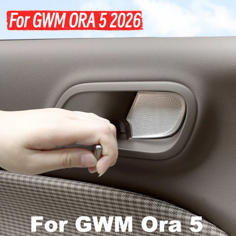 For GWM Ora 5 2026 Car Inner Handle Door Bowl Garnish Stainless Steel Sticker Protector Cover Accessories