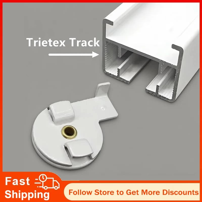 5pcs Motorized Sliding Curtain Rail Swivel Ceiling Bracket, Electric Fixing Mount Bracket for Trietex Curtain Track Accessory