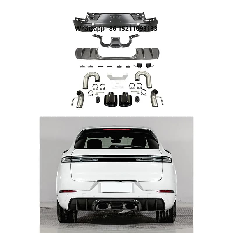 2018-2025 Dry Carbon Replacement Rear Lip Tailpipe New Condition Carbon Bumper for