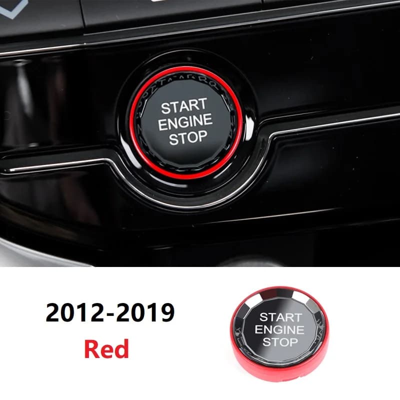 New Arrival Car Engine Start Stop Crystal Button Replcment Cover For Jaguar F-PACE XEL XFL XE XF 2012-2021 Auto Styling