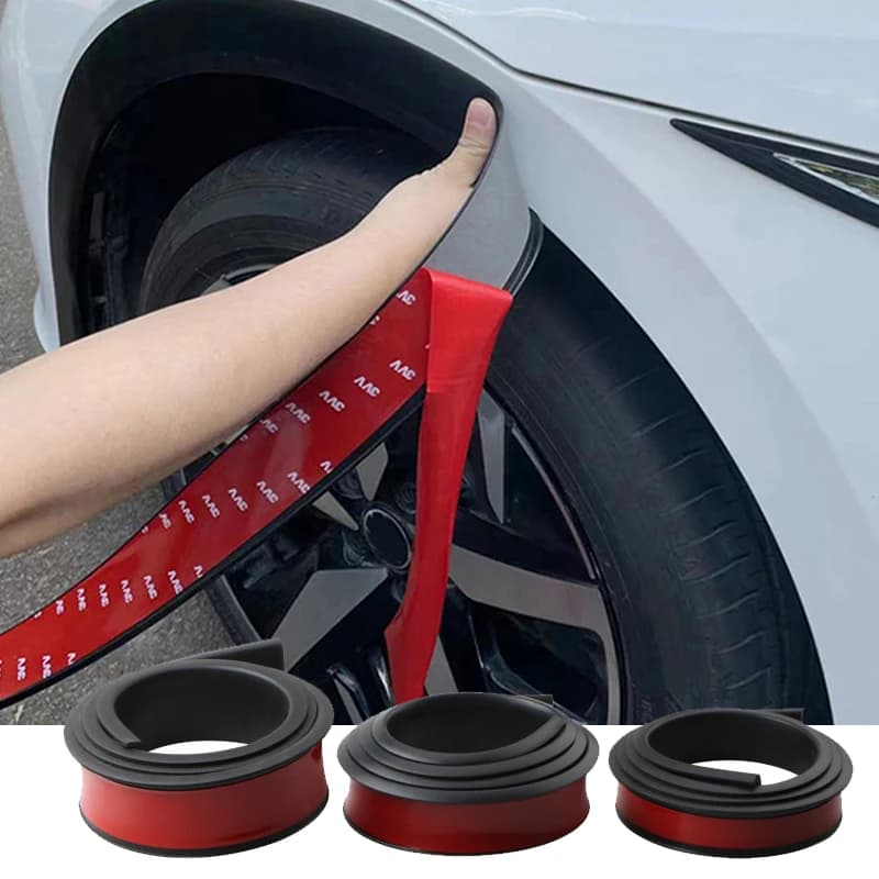 1.5M Universal Fender Flares Car Wheel Arches Wing Expander Arch Eyebrow Anti-collision Strips Mudguard Lip Protector Cover