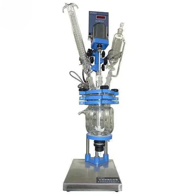 Glass Reactor 2l Ex Bench Top Glass Reactor Reaction Systems Jacketed Lab Reactors