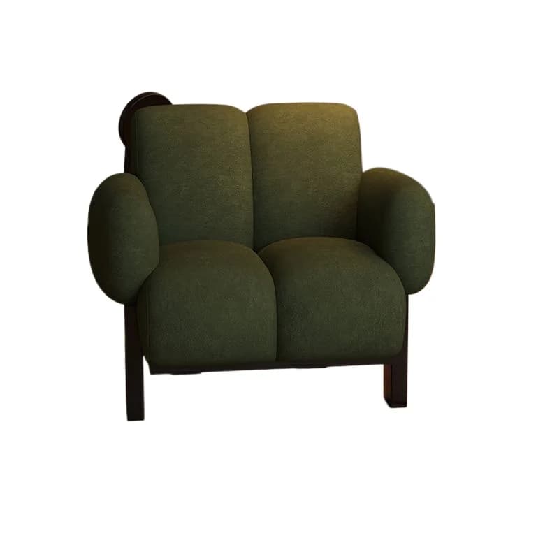 Single sofa chair French cream style living room balcony leisure chair retro lazy