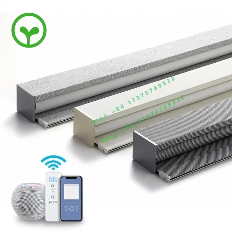 【Factory Price】  Polyester Wireless Electric Automatic Smart Window Shade Motorized Roller Blind