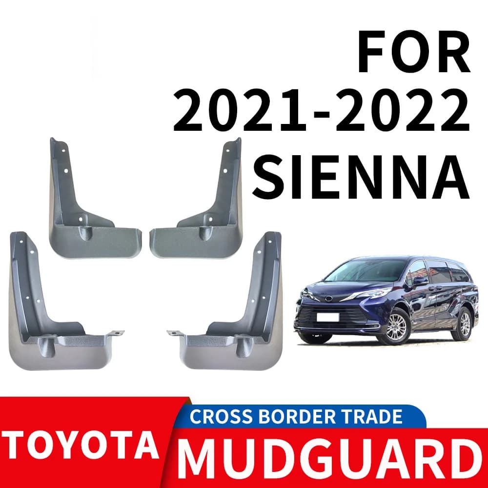 For 2021-2022 TOYOTA SIENNA Mudflaps Front Rear Flares Splash Guards Cover Car Accessoie
