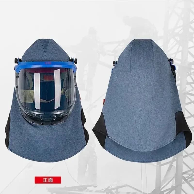Integrated anti-injury safety full screen all-inclusive anti-arc helmet adjustable with jaw protective mask