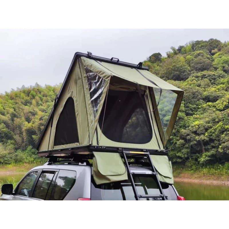 High Quality Waterproof Aluminum Hard‑Rooftop Tent, 2‑Person SUV Outdoor Travel Camping