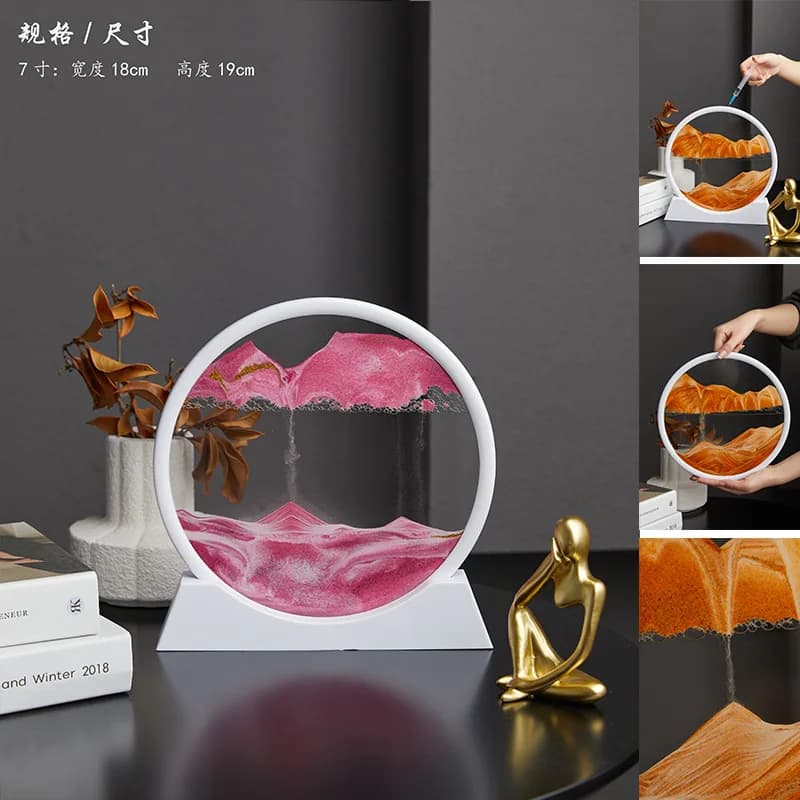 Creative Dynamic 3D Quicksand Painting for Home Decoration - Landscape Painting Decoration Gift for Living Room and Office