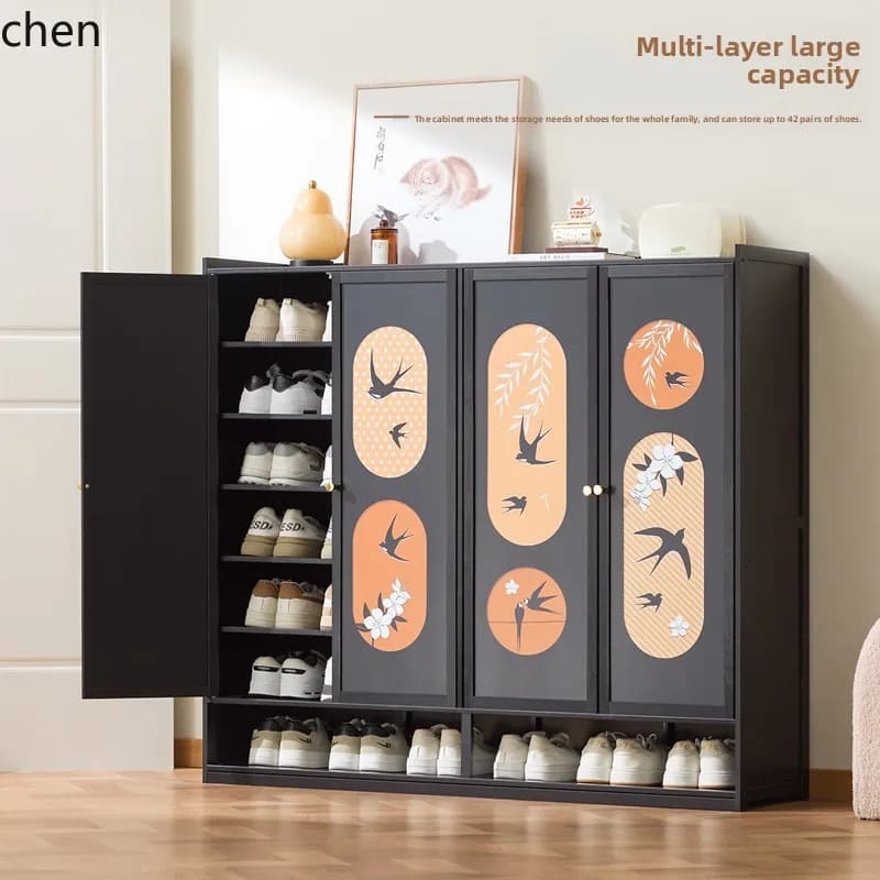 ZML shoe cabinet household entrance corridor multi-layer entrance entrance integrated wall storage cabinet