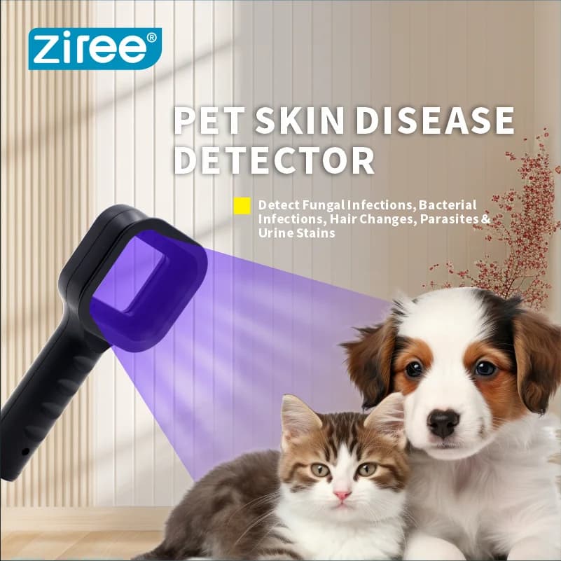 Portable UV Wood Lamp for cat and Dog Skin Examination, Suitable for Pet Care and Veterinary Hospital Use