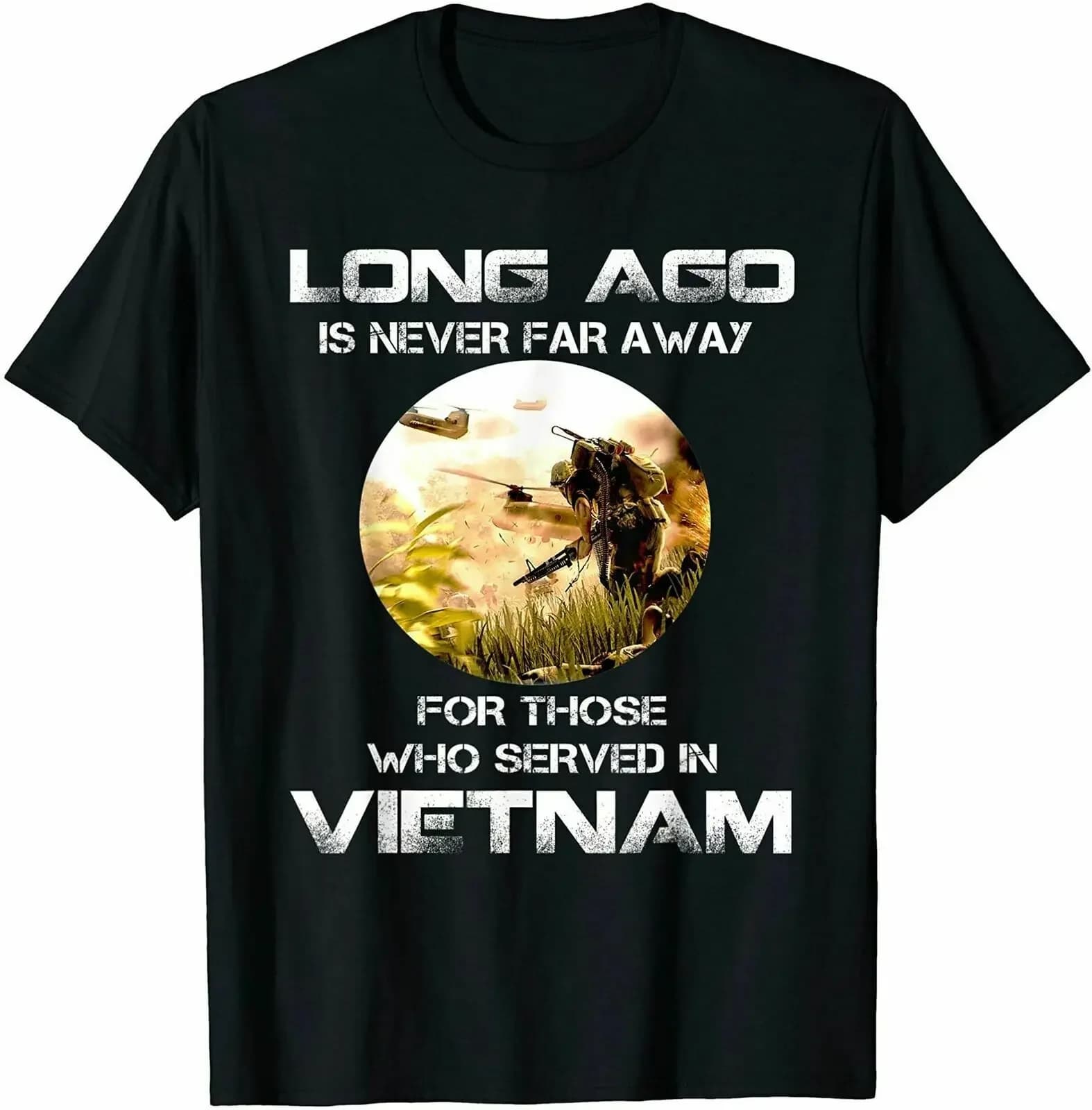 Vietnam War Veteran T-shirt, Never Forget Vietnam War T-Shirt Men's 100% Cotton Casual T-shirts Loose Top Size S-3XL