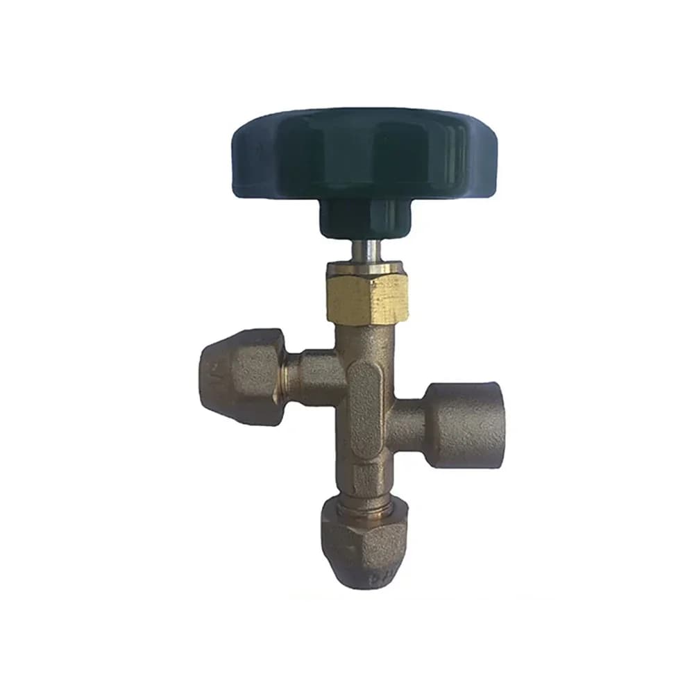 WZ-1/4 inch Adding Fluoride 3-way Valve Professional Car Liquid /Refrigerant Valve British Standard BS Valve For Air Conditioner