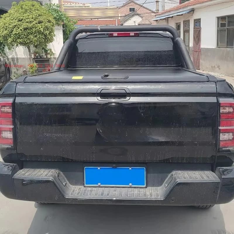 Factory direct sales of retractable hard aluminum Ranger pickup truck bed covers with locks, suitable for Kingkong Power.