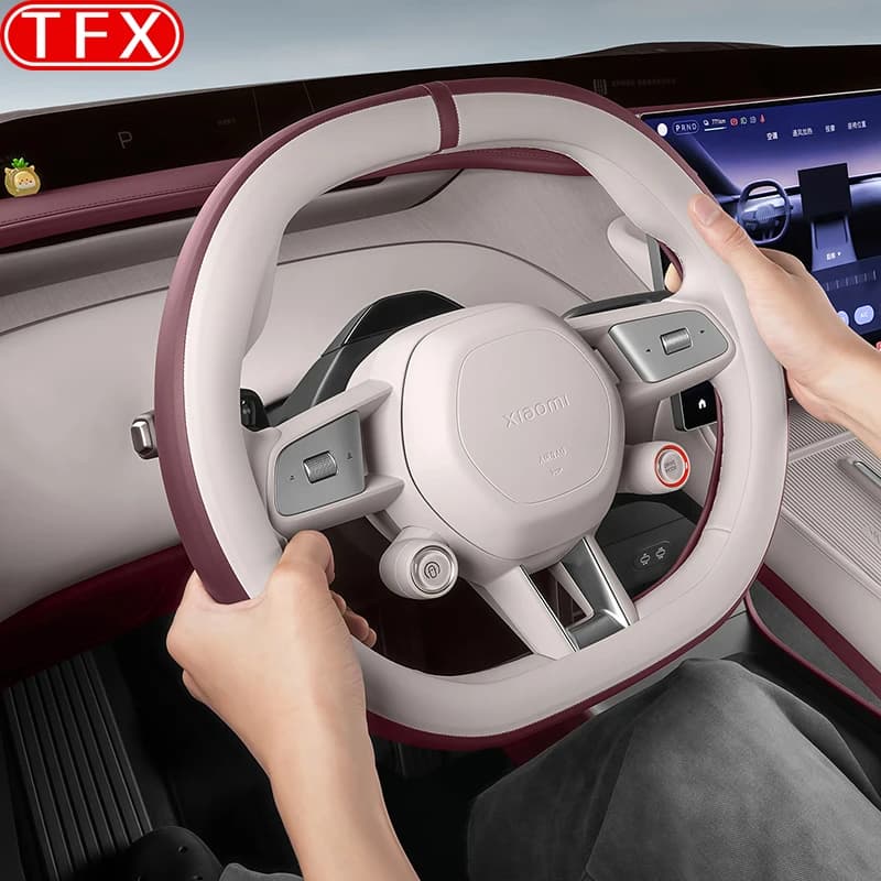 For Xiaomi YU7 2025 2026 Car Steering Wheel Cover All-Season Universal Ultra-Thin Breathable Anti-Slip Grip Cover Accessories