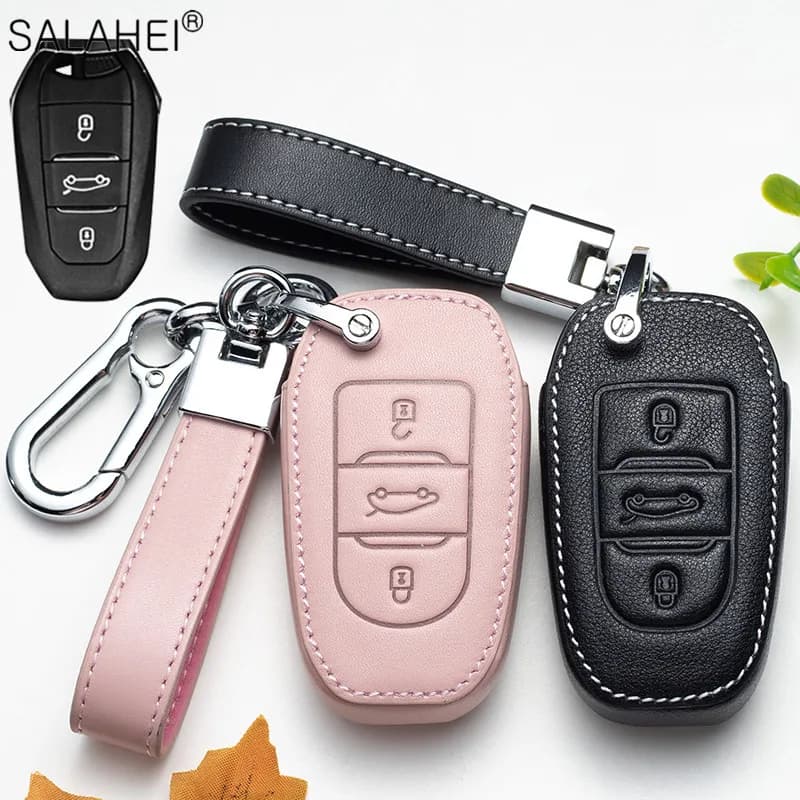 Car Remote Key Case Fob Cover Protector Holder Shell for Peugeot 207 208 3008 206 308 508 2008 407 5008 301 Auto Accessories