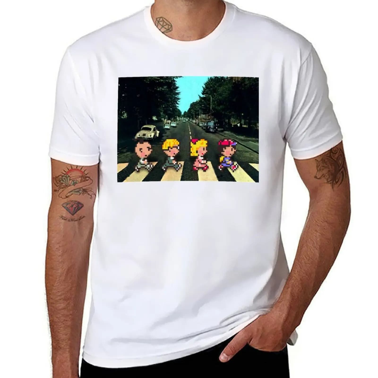 Earthbound Abbey Road T-Shirt t shirt man designer funny t shirts man T-Shirt